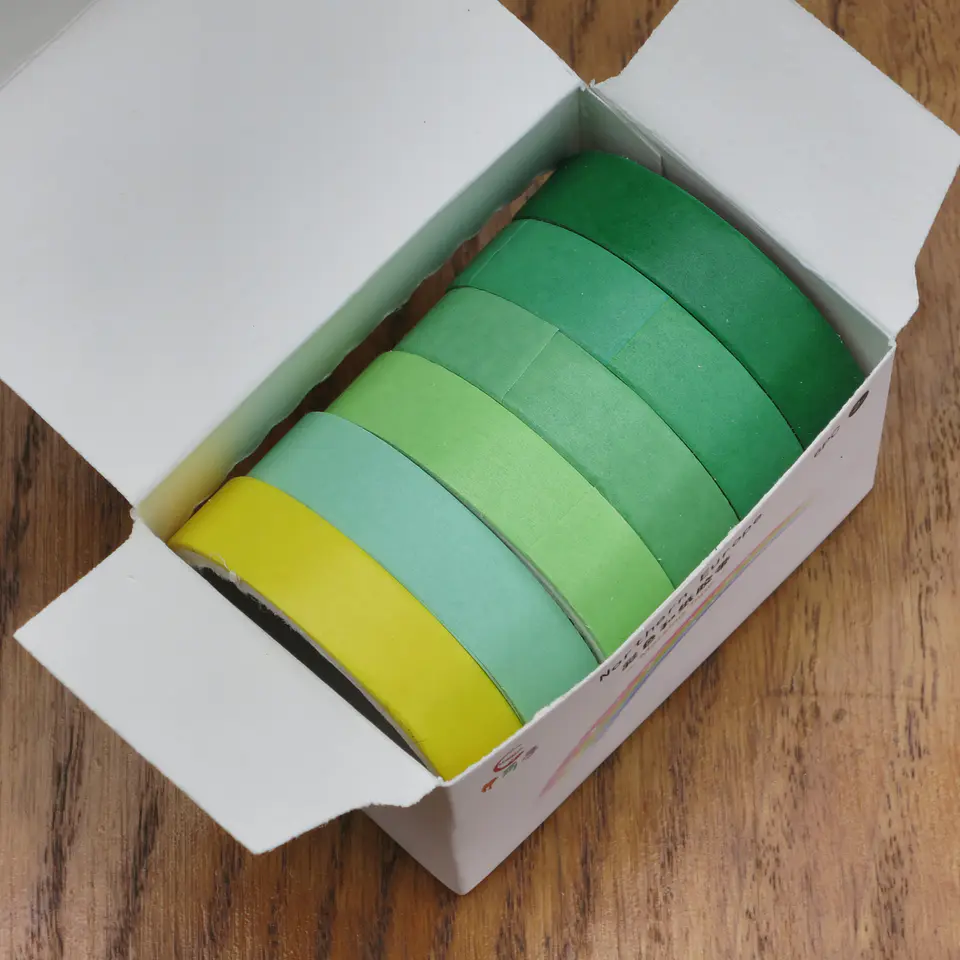 Set washi tape cinta colores 4