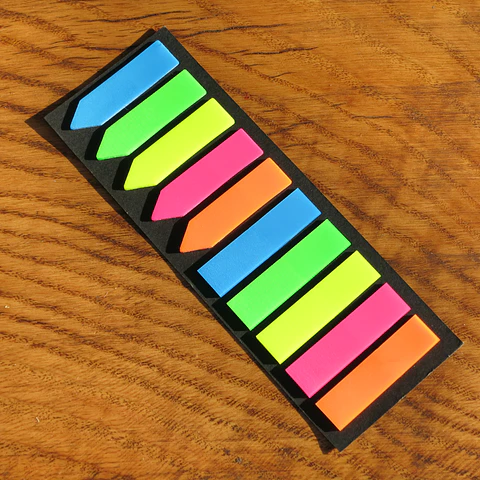 Banderitas fluor