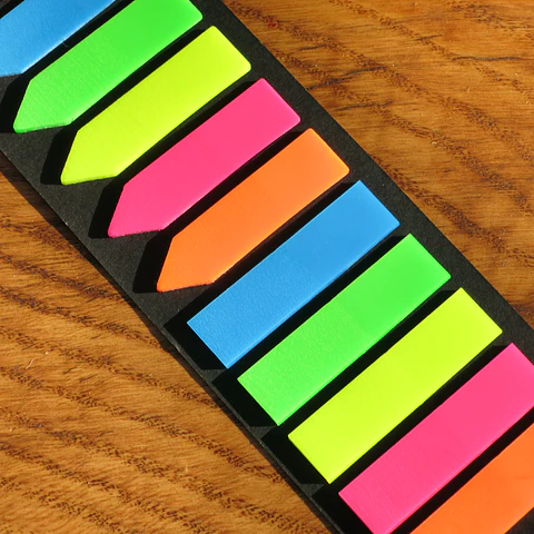Banderitas fluor