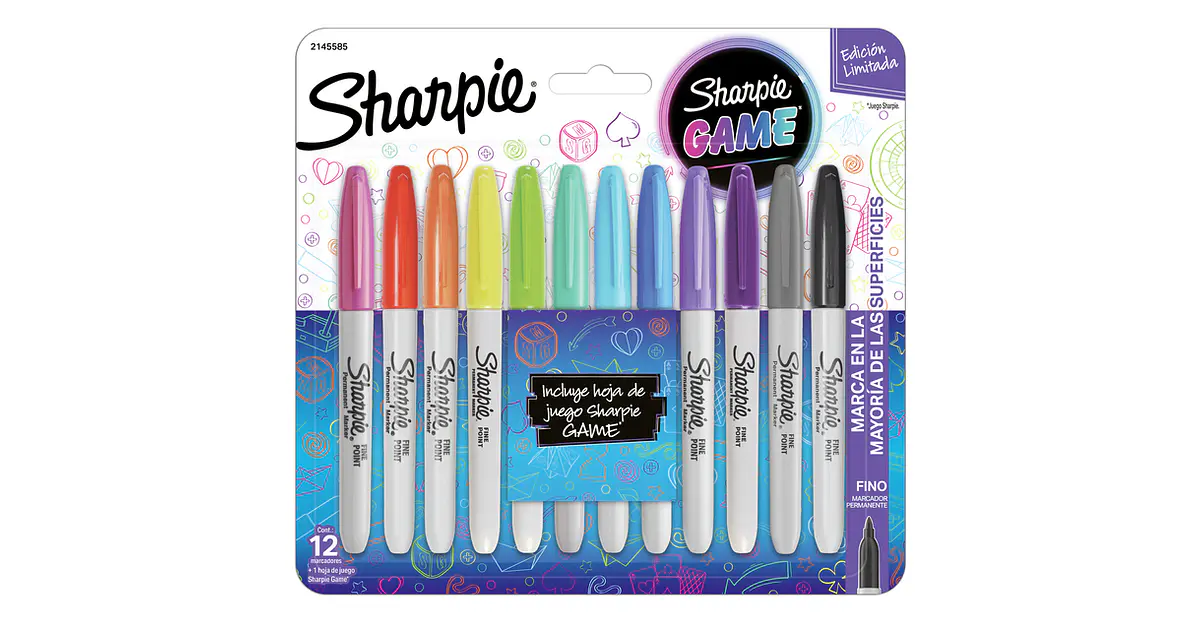 Set 12 Marcadores sharpie game
