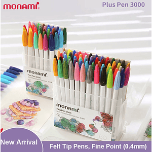 Monami plus pen 48 colores new