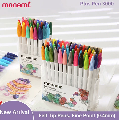 Monami plus pen 48 colores new