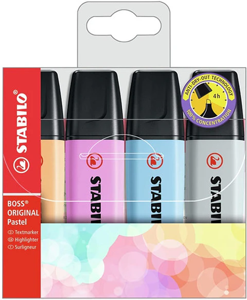 Set 4 Stabilo boss pastel