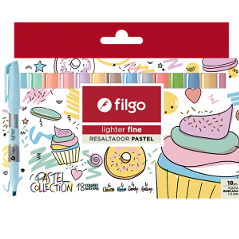 Set 18 destacadores lighter fine Filgo