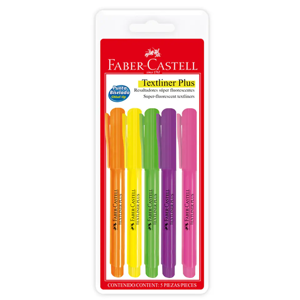 Destacador textliner plus neon 1