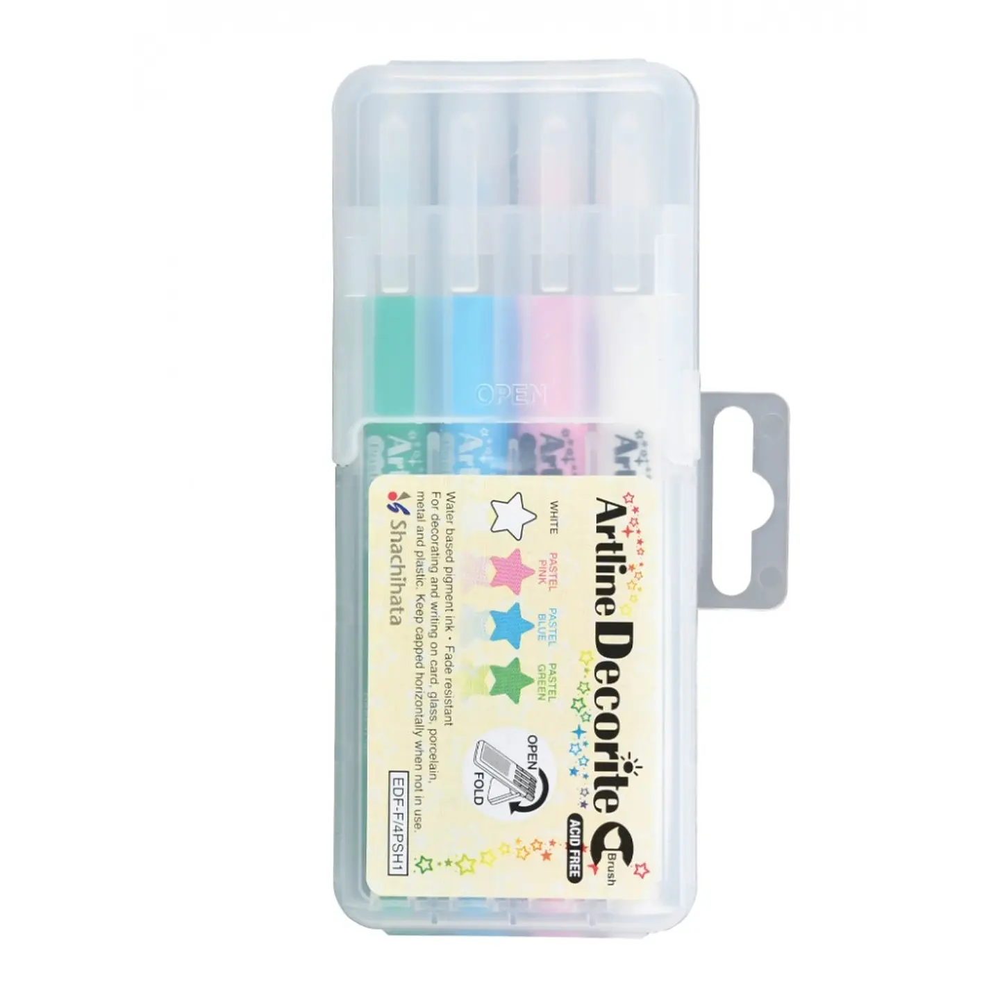 Set 4 marcadores decorite brush 1