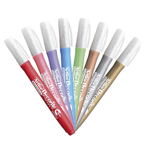 Set 8 marcadores decorite Metalico