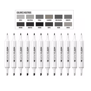 Marcadores artísticos Filgo alloy Neutros