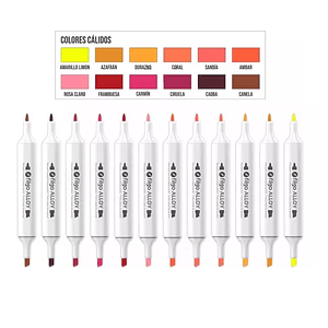 Marcadores artísticos Filgo alloy Cálidos