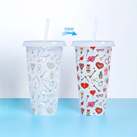 Vaso cambia color