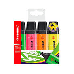 Set 4 Stabilo boss fluor