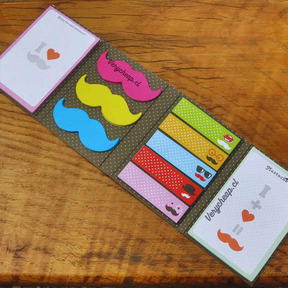 Set post it bigotes 4