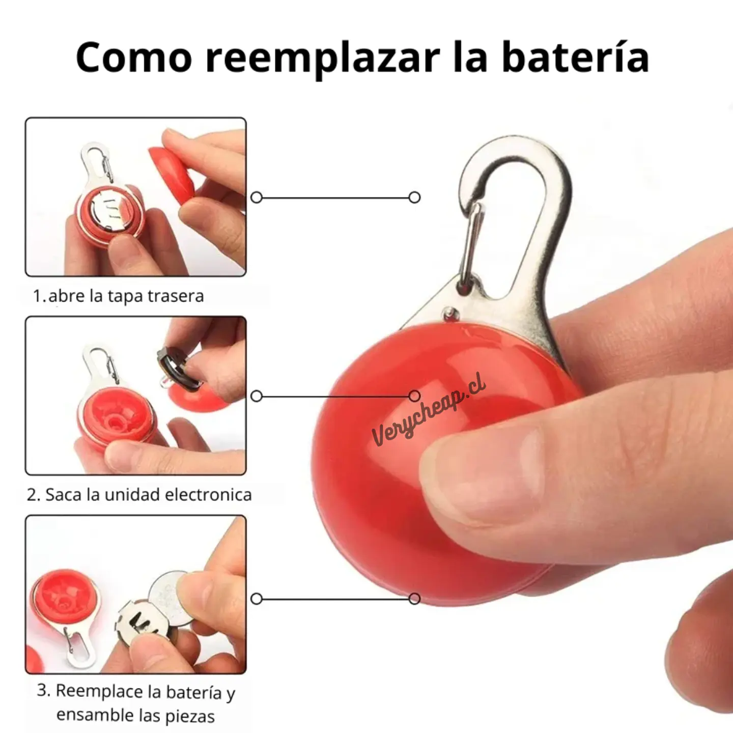 Luz led collar mascota 4