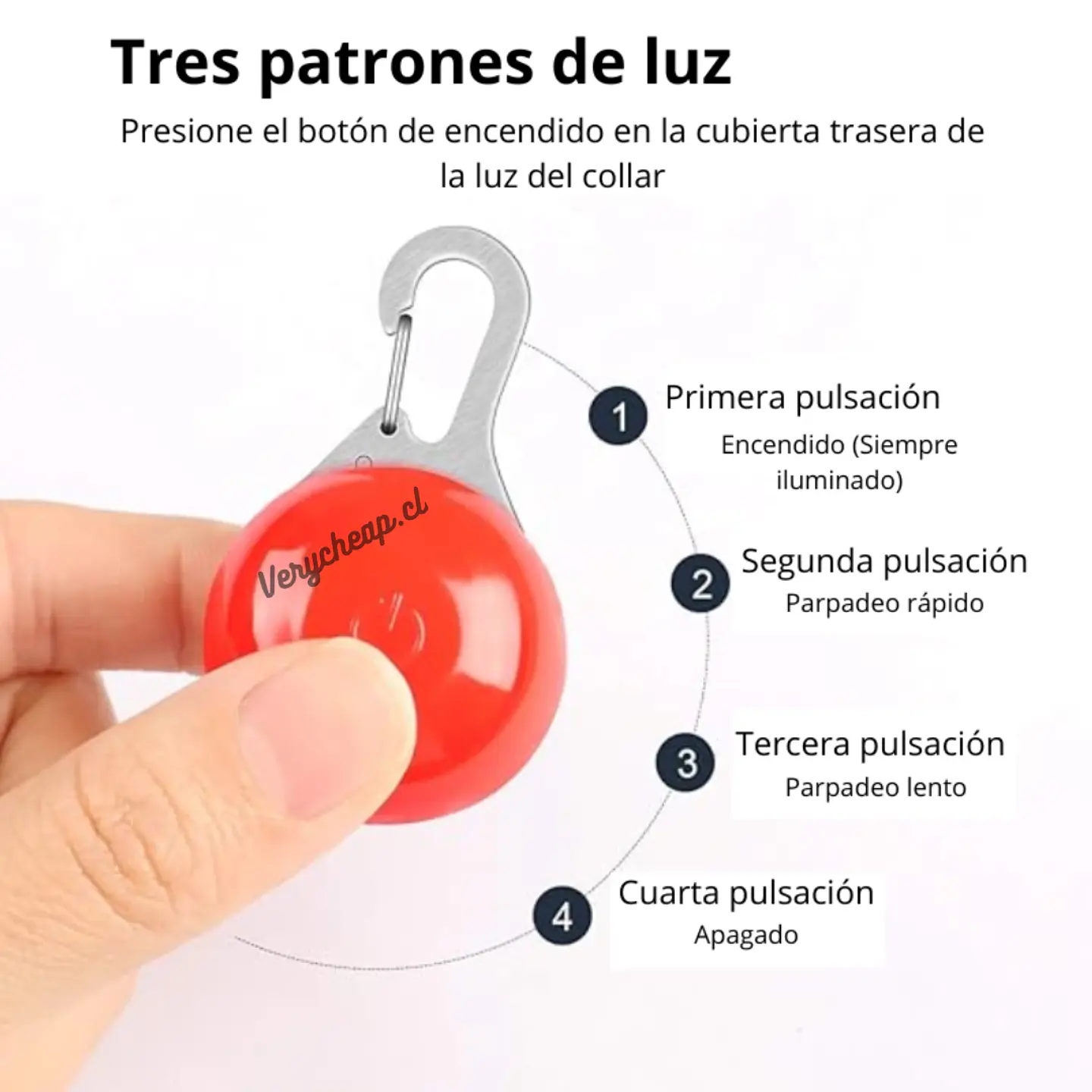 Luz led collar mascota 3