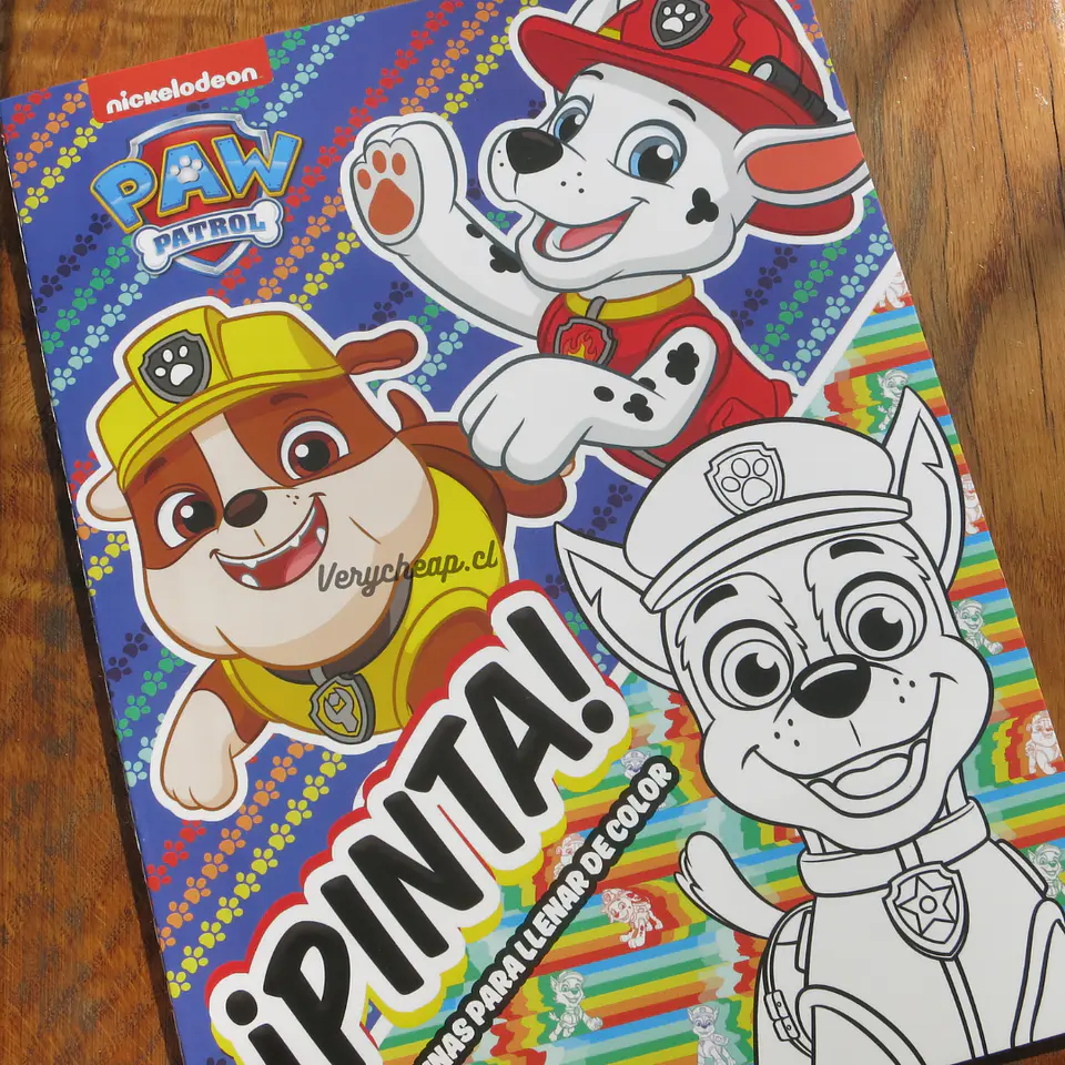 Libro para colorear paw patrol 1