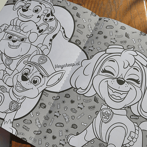 Libro para colorear paw patrol