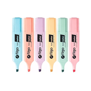 Resaltador text marker pastel filgo