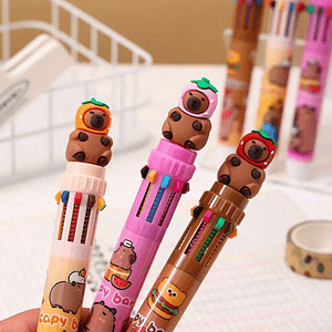 Lápiz multicolor capibara