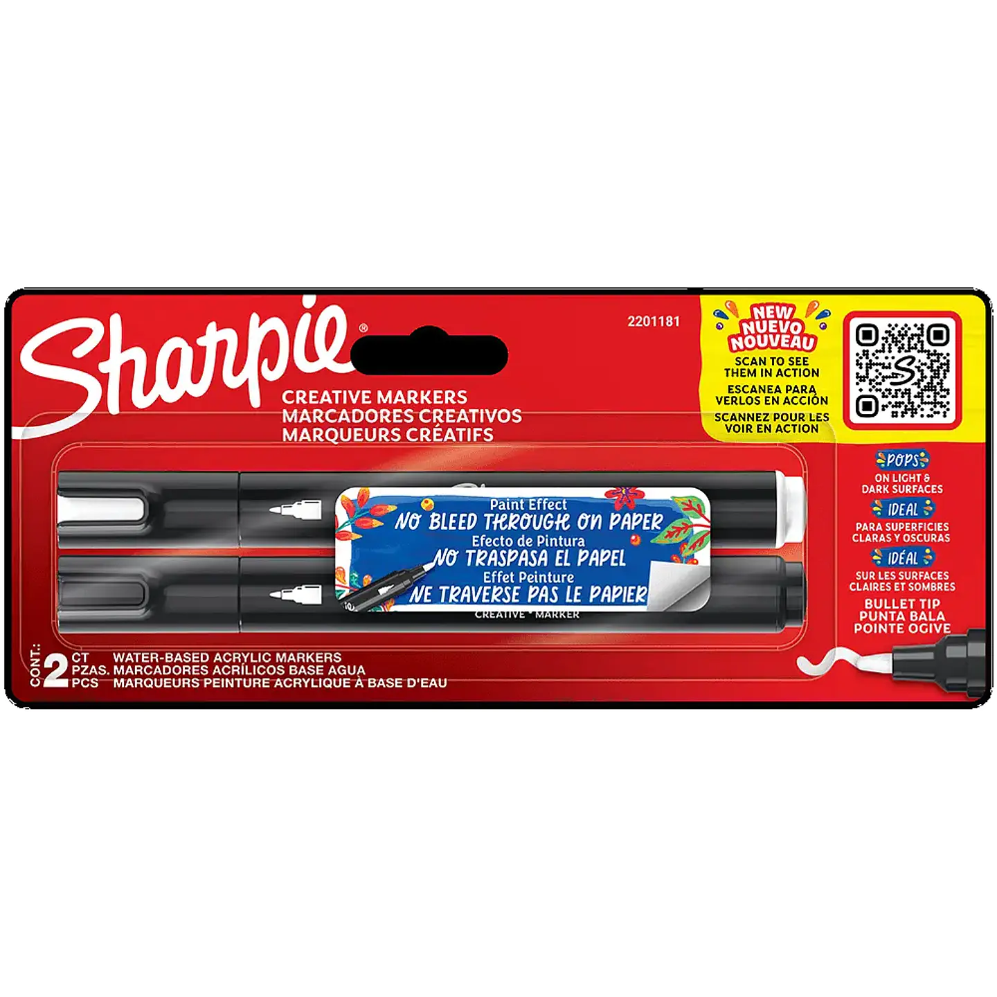 Marcador sharpie acrílico 1