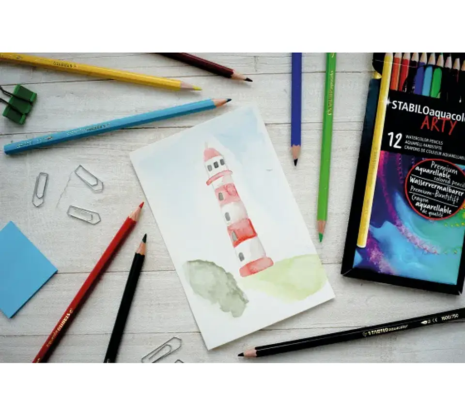 Set 12 stabilo Aquacolor arty 3
