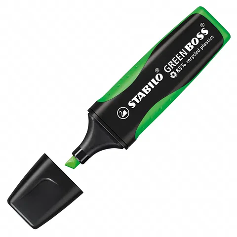 Set 4 Stabilo green boss