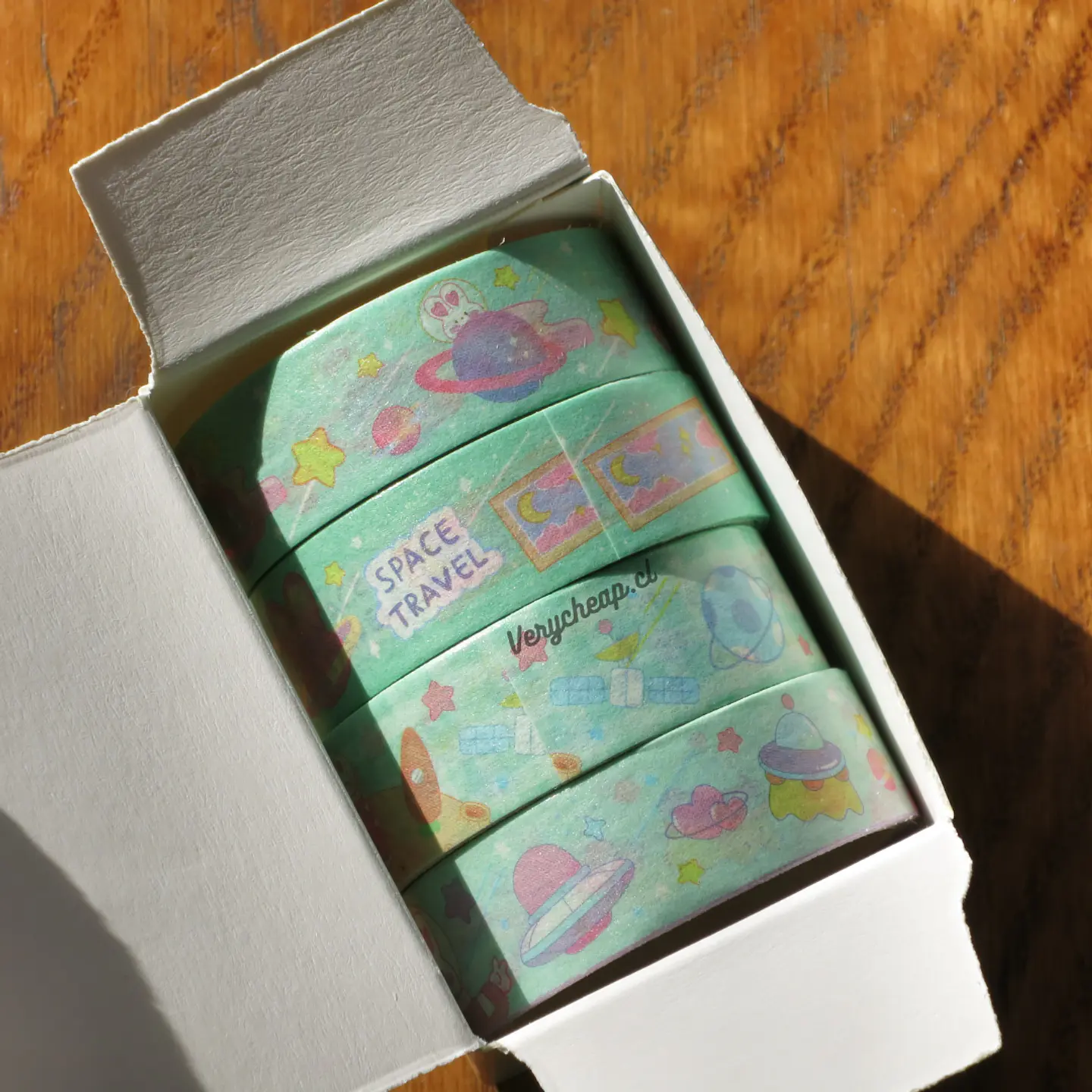 Set 4 washi tape Conejo 3