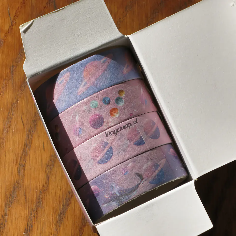 Set 4 washi tape Saturno 2