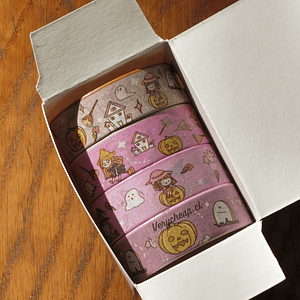 Set 4 washi tape bruja