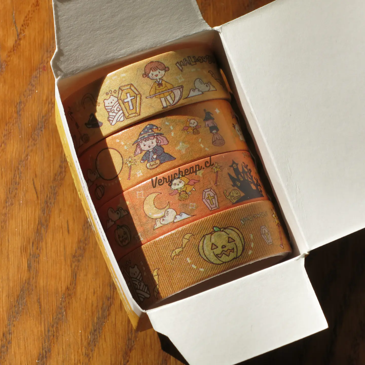 Set 4 washi tape bruja 5