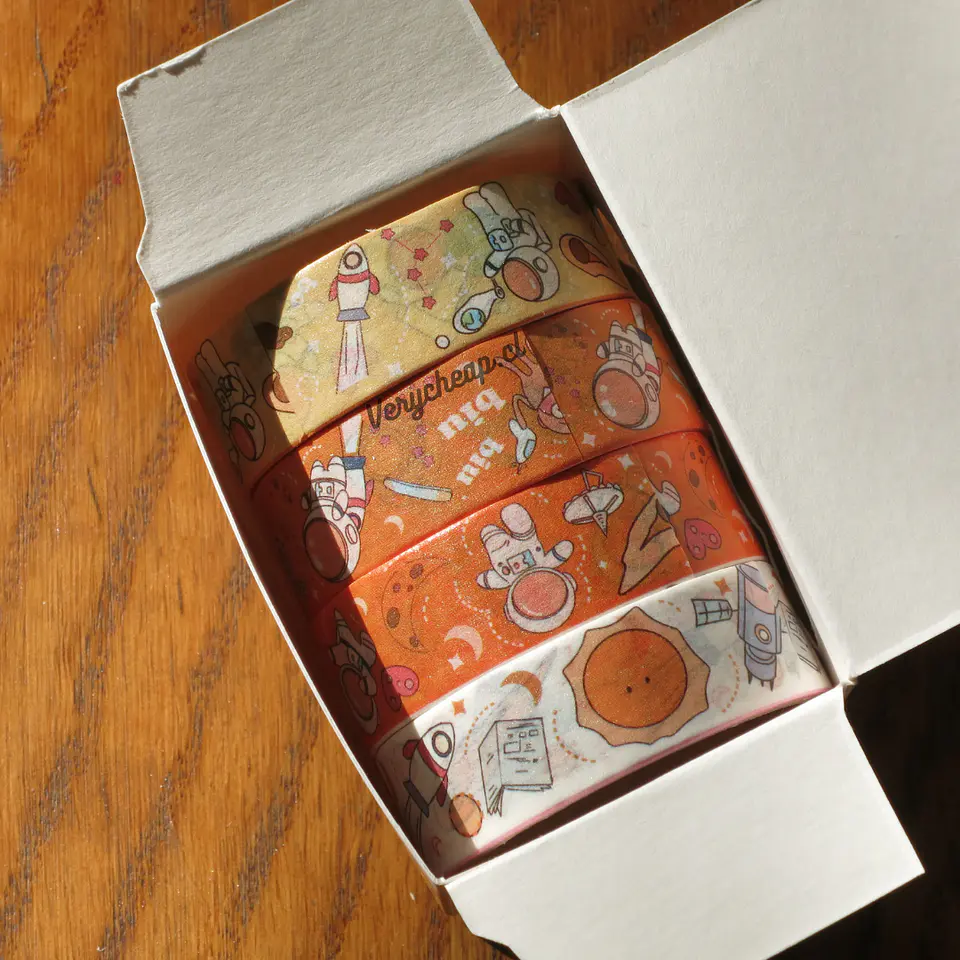 Set 4 washi tape astronauta 4