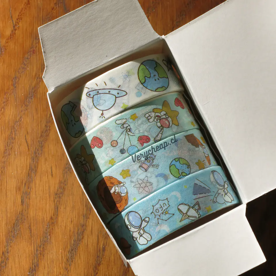 Set 4 washi tape astronauta 3