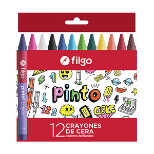 Set 12 lápices de cera Filgo