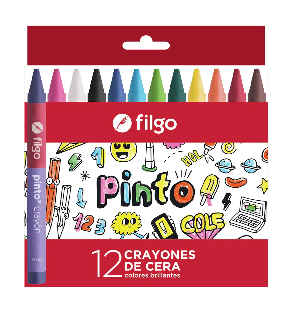 Set 12 lápices de cera Filgo 1