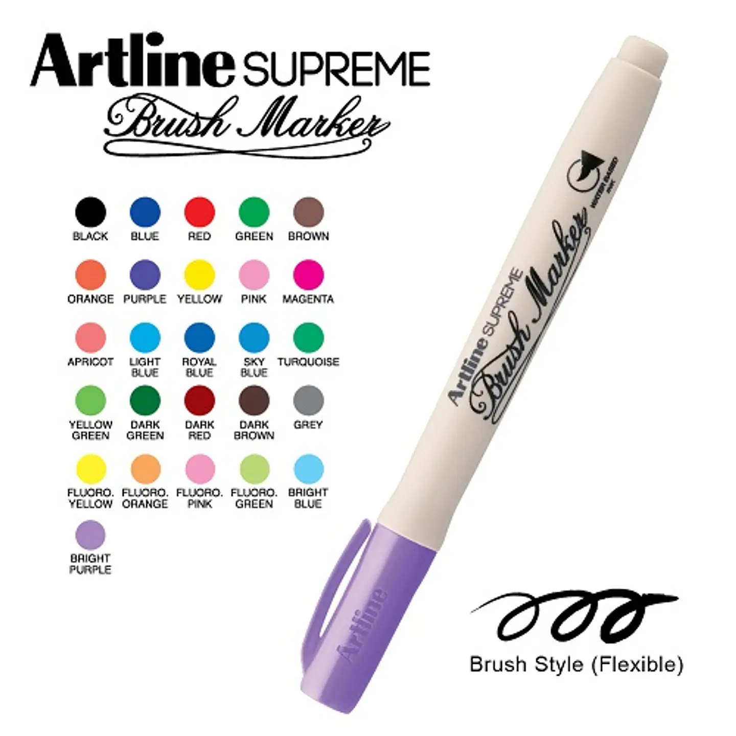 Artline supreme brush marker 1