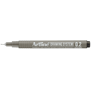Tiralíneas Artline 0.2 negro
