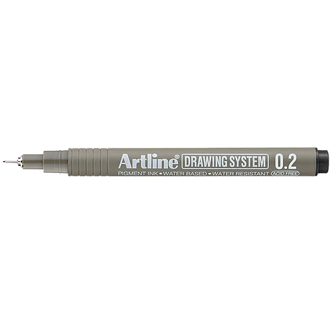 Tiralíneas Artline 0.2 negro
