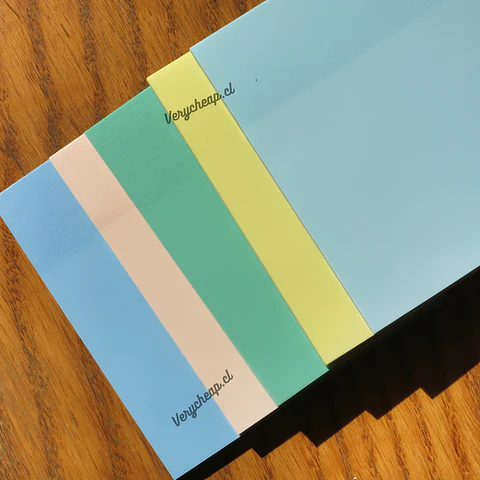 Notas adhesivas post it transparentes pastel