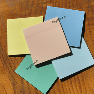 Notas adhesivas post it transparentes pastel