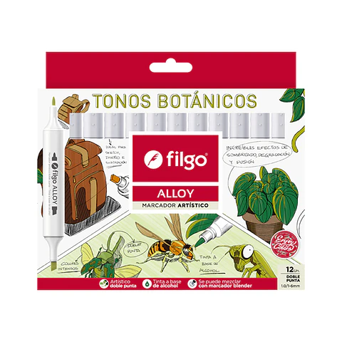 Marcadores artísticos Filgo alloy Botánicos