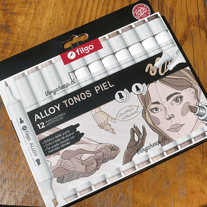 Marcadores artísticos Filgo alloy Piel