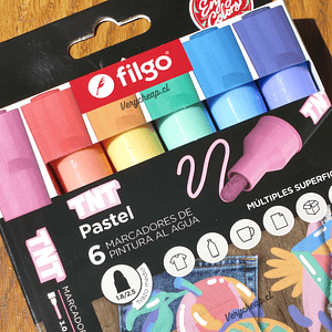 Marcadores acrílicos filgo TNT 3.0 Pastel