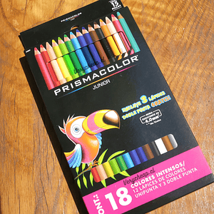 Lápices prismacolor junior 18 colores