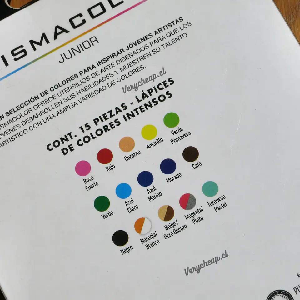 Lápices prismacolor junior 18 colores 4