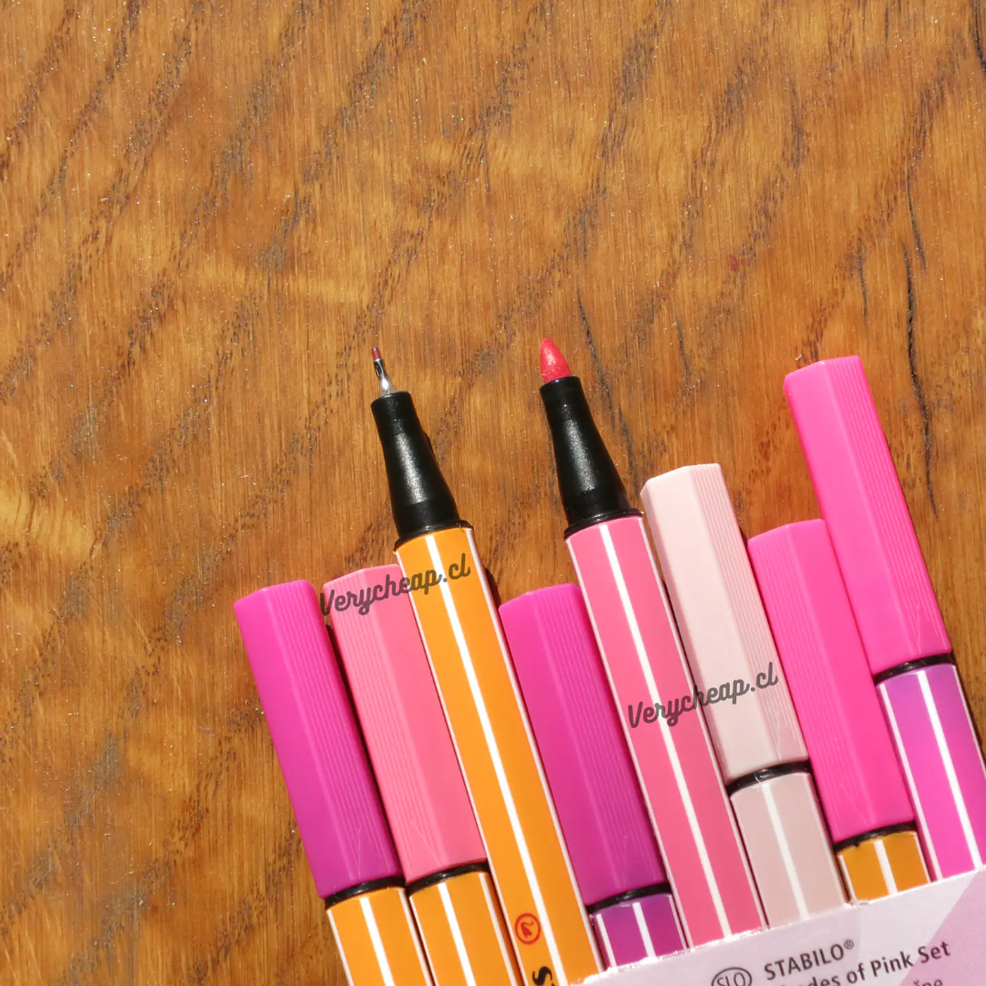 Set 8 shades of pink Stabilo ( 4 pen 68 + 4 point 88) 3