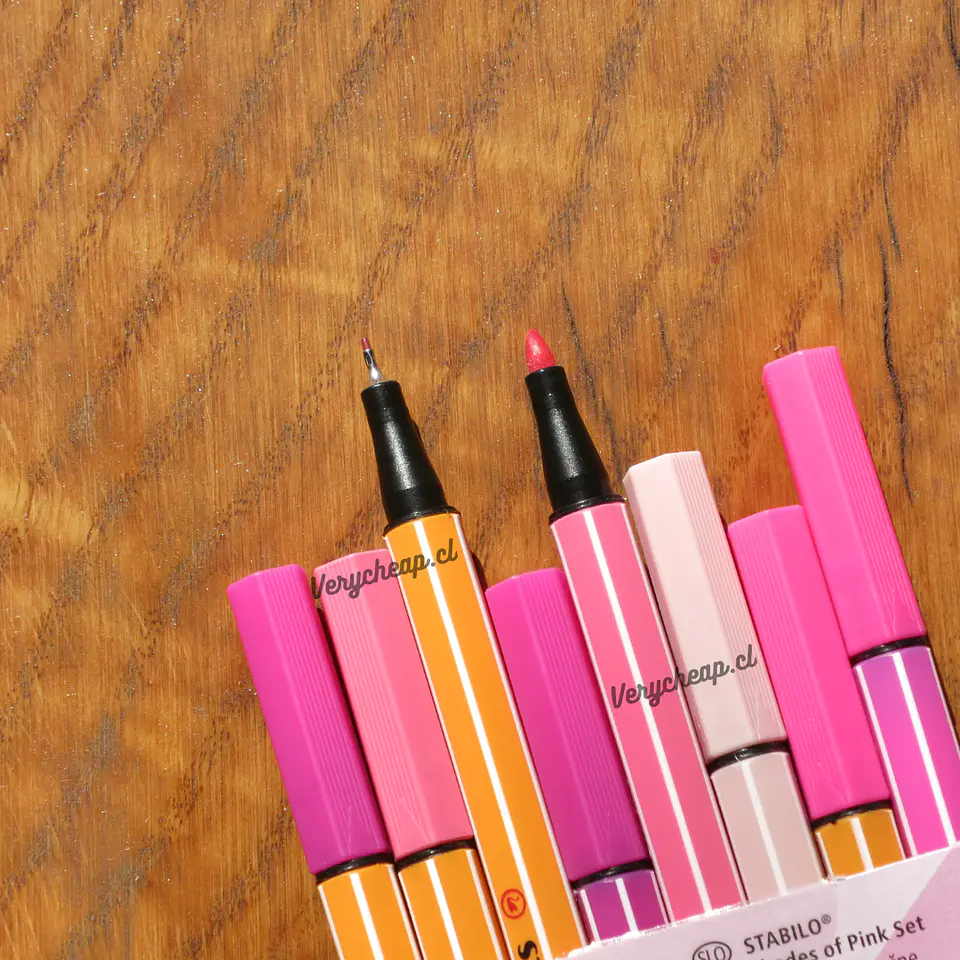 Set 8 shades of pink Stabilo ( 4 pen 68 + 4 point 88) 3
