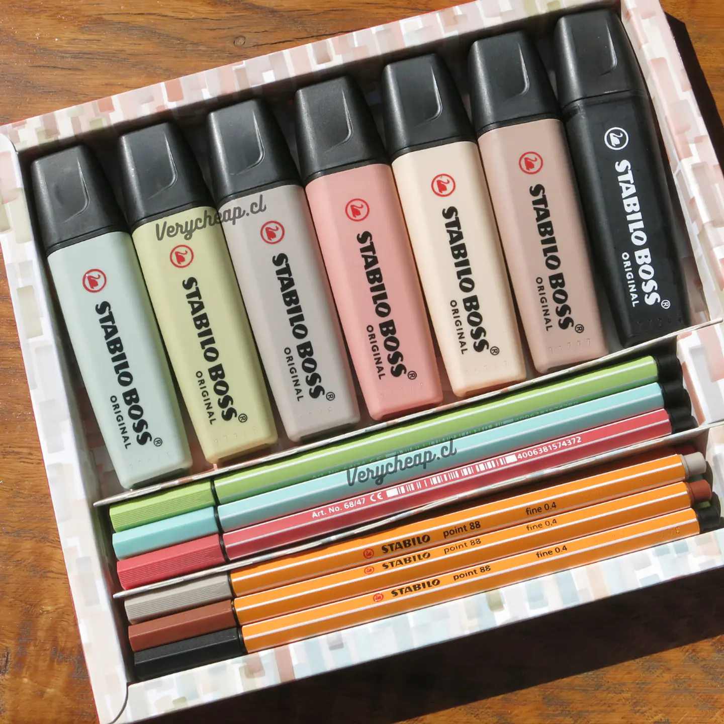 Set 19 nature colors Stabilo (7 boss + 6 pen 68 + 6 point 88) 3