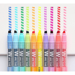 Set 10 Destacadores borrables