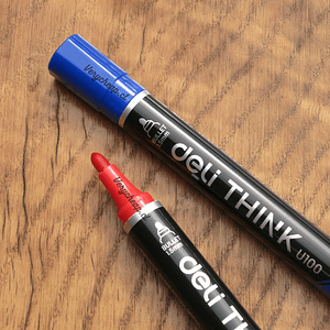 Plumón permanente Deli think U100