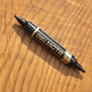 Plumón permanente doble punta Deli mate