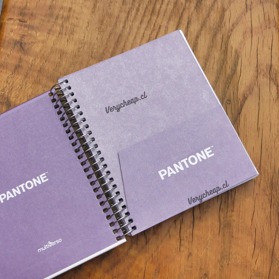 Cuaderno pocket Pantone metalizado 3